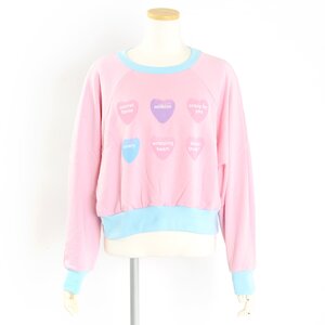 milklim Heart Candy Sweatshirt Light Pink