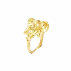 Lilou Animal Tail Elephant Ring Size 11