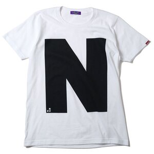 RADIO EVA 410 NERV Letter N White T-Shirt XL