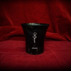 Berserk Mark of Sacrifice Wooden maki-e Cup Black