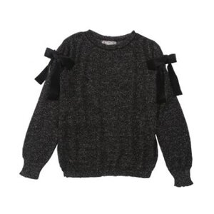 Honey Salon Lamé Knit Top Black