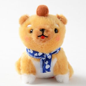 Mameshiba San Kyodai: Tabi no Tochu Plushies (Ball Chain) Mamesaburo