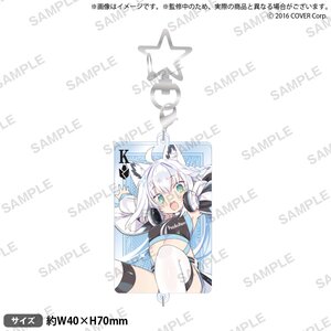 hololive Presents VTubers Raving About Faves! Happiness World Connecting Playing Cards Keychain Collection Shirakami Fubuki A