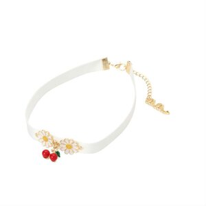 LIZ LISA Cherry Choker White