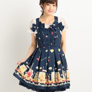 LIZ LISA Fruit Jumper Skirt Navy