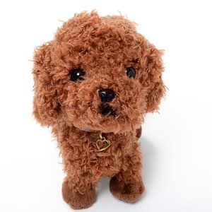 PUPS! Plush Toy Poodle Brown