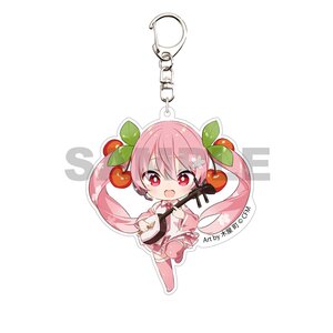 Sakura Miku x Hirohako Hirosaki Acrylic Keychain Art by Kiya Machi - Tsugaru Shamisen