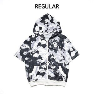 ACDC RAG Space Panda Short-Sleeve Zippered Hoodie Regular Fit