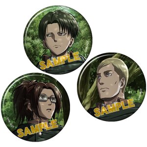Attack on Titan Pin Badge Set Levi & Erwin & Hange