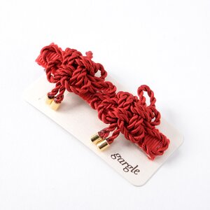 gargle Chrysanthemum Knot Hair Clip Red