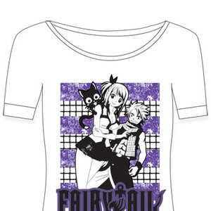 Fairy Tail Happy, Lucy & Natsu Girls’ T-Shirt M