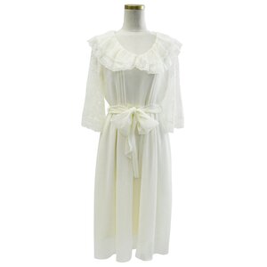LIZ LISA Chiffon Lace Long Dress White
