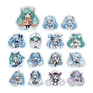 Snow Miku 2024 Art by Binchou Maguro Trading Acrylic Sticker Box Set