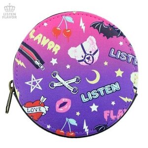 LISTEN FLAVOR Original Coin Case Purple