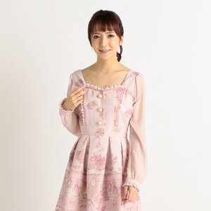 LIZ LISA Dream Wardrobe Pattern Dress Pink