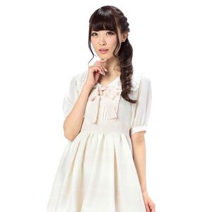 LIZ LISA Check Sailor Suit Style Dress Pink