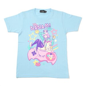 LISTEN FLAVOR Danganronpa Ultimate Gamer Chiaki Nanami & Monomi T-shirt Light Blue BLUE S