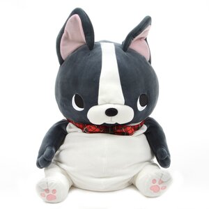Buruburu Boo! Checkered Dressed Up Dog Plush Collection (Big) Boo