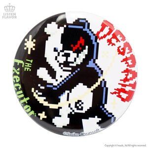 LISTEN FLAVOR Danganronpa 8-Bit Monokuma Badge