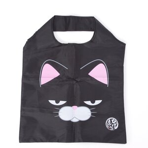 Mameshiba San Kyodai & Hige Manjyu Dog & Cat Eco Bag Hige Manjyu Kuromame