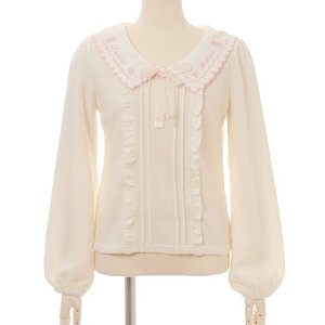 LIZ LISA Lace Ribbon Top Pink