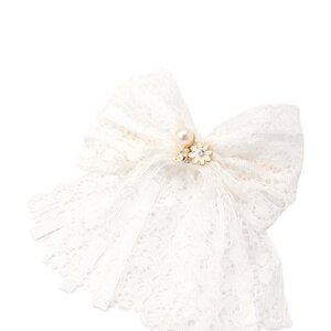 LIZ LISA Ribbon Barrettes White