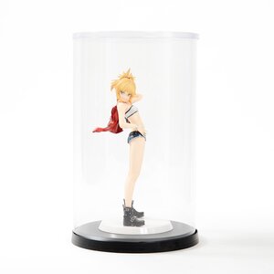 Round Black Plastic Model Display Case Small (7.5" x 11.4")