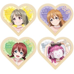 Love Live! Nijigasaki High School Idol Club 2nd Live QU4RTZ Clover-Shaped Rubber Coaster Set