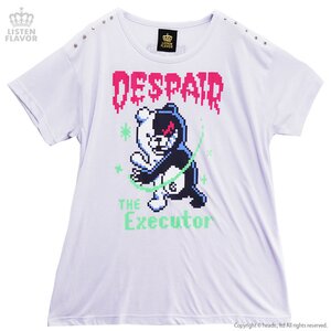 LISTEN FLAVOR Danganronpa 8-Bit Monokuma Cutsew T-Shirt Lavender