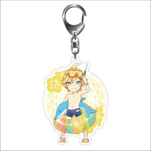 Hatsune Miku Summer Festival Acrylic Keychain Series: Beach Festival SD Ver. Kagamine Len