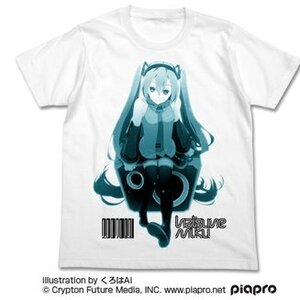 Hatsune Miku Kuroha Ai Ver. White T-Shirt S