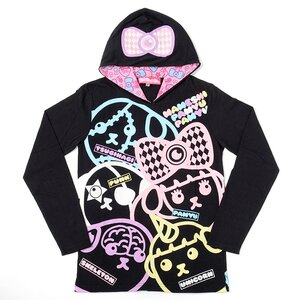 Mameshi Pamyu Pamyu Colorful 5 Long Sleeve T-Shirt Hoodie Black