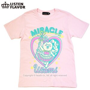 LISTEN FLAVOR Magical Girl Miracle Usami Magical T-Shirt Baby Pink L