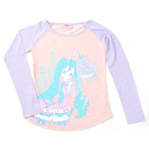 KOKOkim Miku Miku Speaker Raglan Shirt Pink LL