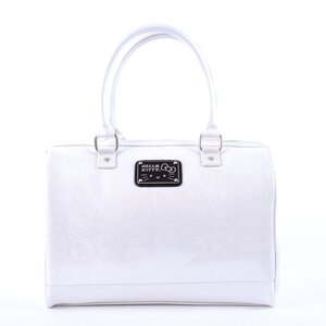 Hello Kitty White Embossed Satchel SANTB1329