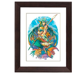 “Mermaid” Chara Fine Graph Print