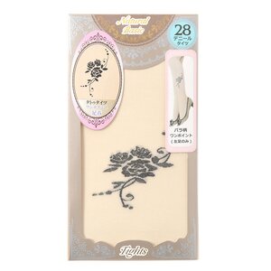 Patterned Tights Black Rose