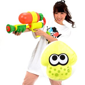 Splatoon Splattershot Water Gun w/ Bonus Splatoon Cushion Splattershot w/ Bonus Green Cushion