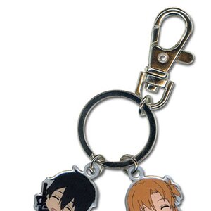 Asuna & Kirito Metal Keychain