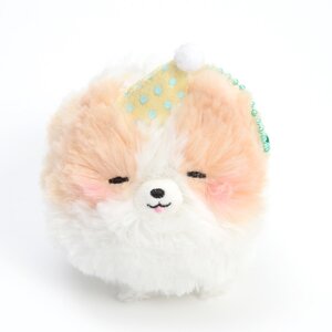 Pometan to Oyasumi Dog Plush Collection (Ball Chain) Pomehiko (Eyes Closed)
