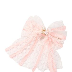 LIZ LISA Ribbon Barrettes Pink