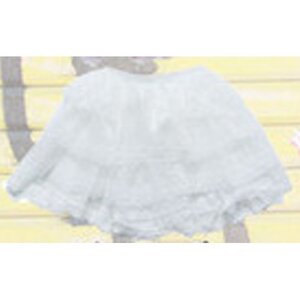 ACDC RAG New 3-Tiered Lace & Tulle Skirt White