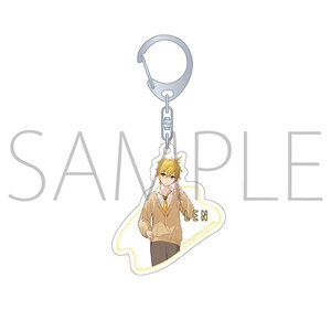 Hatsune Miku Series teffish School Uniform Holographic Acrylic Keychain Kagamine Len