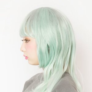 LLL Princess Wave Long Mint Cigarette Wig