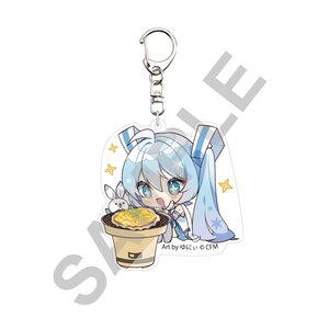 Snow Miku x Hirohako Acrylic Keychain Hirosaki Grilling Shellfish in the Shell - Art by Yunii