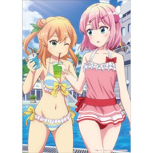 The Demon Girl Next Door Season 2 A3-Size Fabric Poster Momo & Mikan