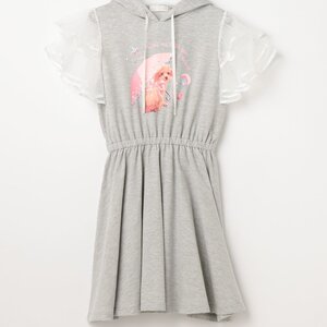 LIZ LISA Poodle Pattern Dress Gray