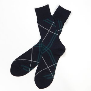 Necktie Socks Navy Argyle