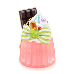 Zeitaku Sweets Crystal Jelly Keychain Mascot Peach Jelly