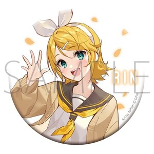 Hatsune Miku Series teffish School Uniform Pin Badge  Kagamine Rin
